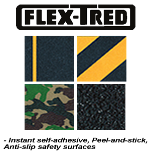 Flex-Tred can be applied to any clean, dry, smooth surface. 